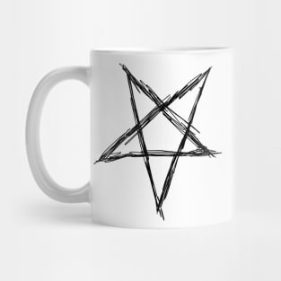 Pentagram (black) Mug